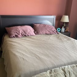 Kind Size Bed Frame Dark