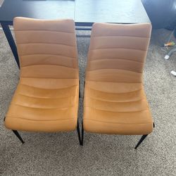 Limari Leather Dining Chairs 