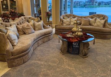 2 Gorgeous Elegant  Custom Made Big Sofas - BRAND NEW Living Room Furniture - NO CREDIT NEEDED - 0% INTEREST