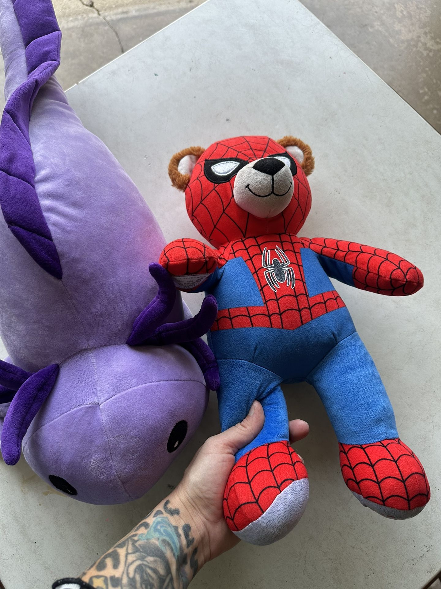 Kids Plush Toys Mango The Monkey Axoltyl And Spiderbear