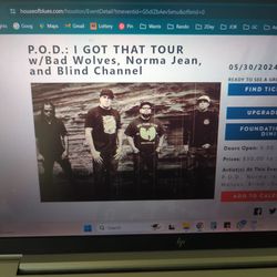 P.O.D. "I Got That" Pair of Tickets House Of Blues 5/30/24