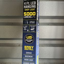 3x Led Hanging Shop Lights, Price Is For All 3