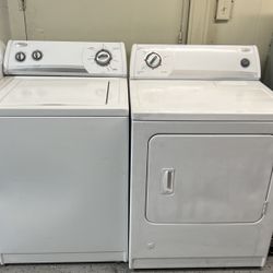 Whirlpool Top Load Washer With Agitator And Gas Dryer Set