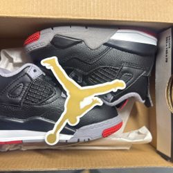 Jordan 4 Retro Bred Reimagined (TD) Sz. 5c Brand New