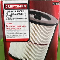 General Purpose Shop Vac Filter