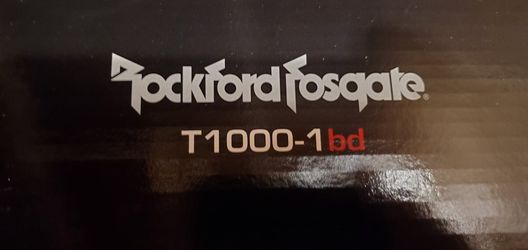 Rockford fosgate amp