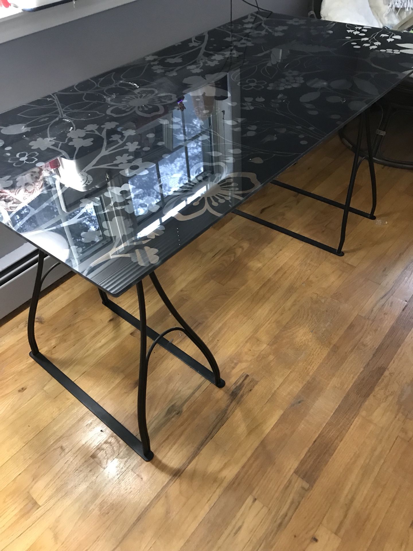 Floral IKEA desk