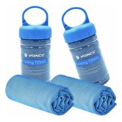 Cooling Towel | 2 Pack 47"x12" | Ice Cool for Neck | Soft Breathable Microfiber Chilly | for Yoga, Golf, Gym, Camping, Running, Workout & More Activit