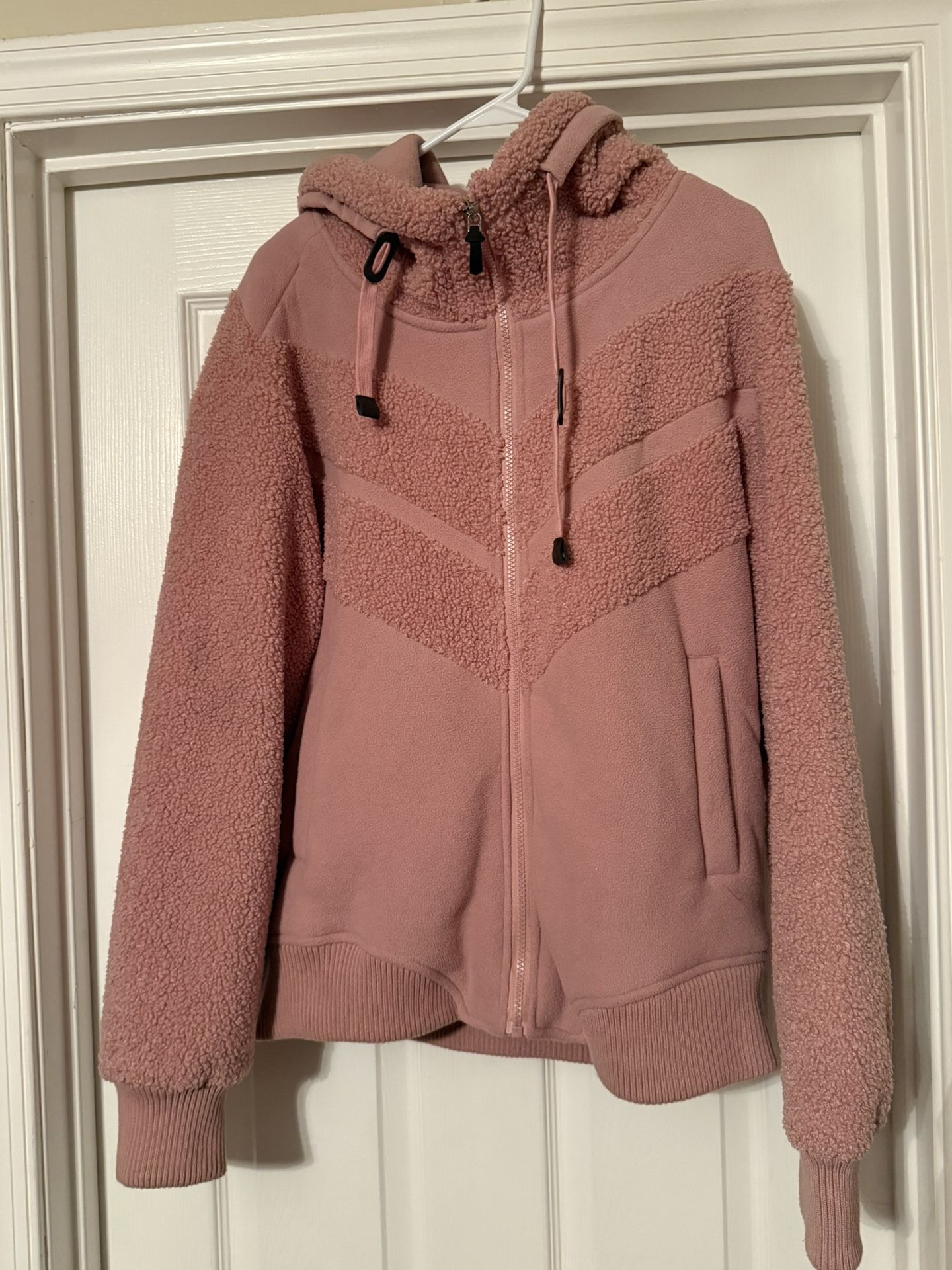 Salmon Fleece Coat