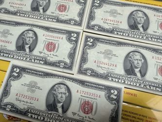 135x 1963 & 1963a Series $2 Red Seal US Notes Lot