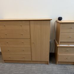5-Drawer Dresser + 2 Nightstands – Great Condition – Pickup in Corona