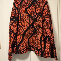 Orange Camo Fleece Jacket 