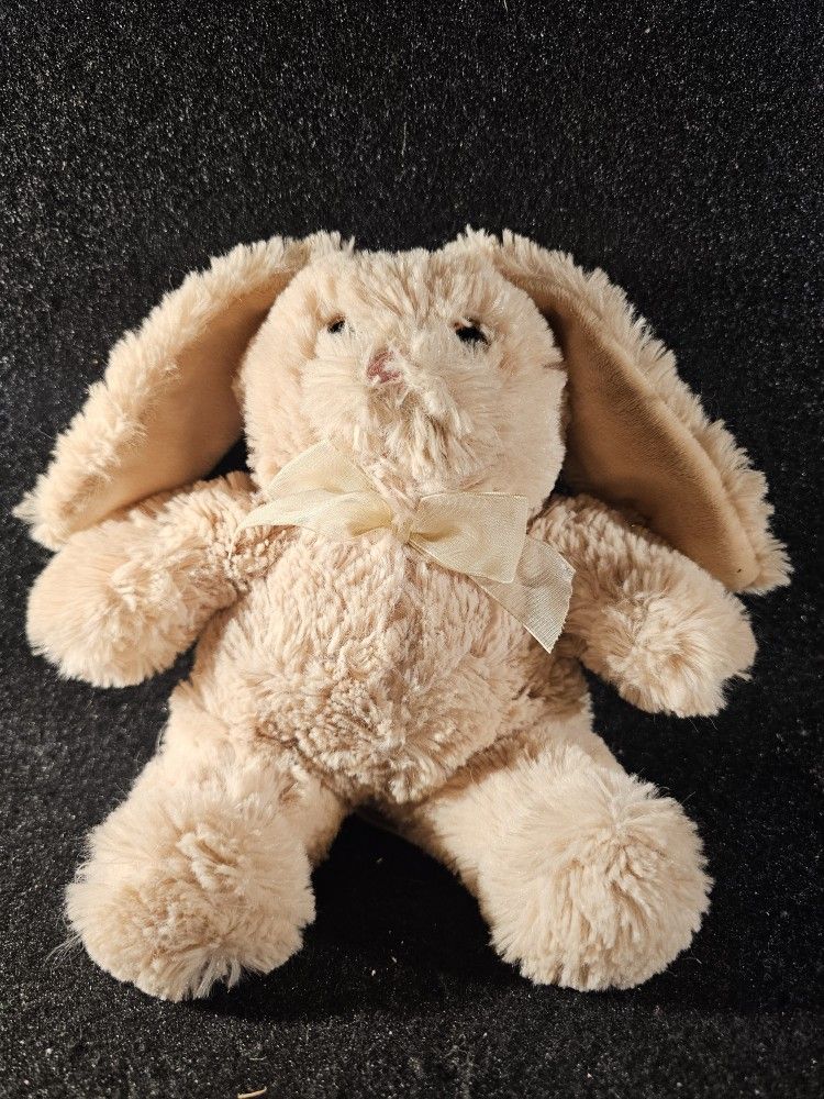 Vintage 2015 Animal Adventure Tan Beige Easter Bunny Rabbit Stuffed Animal Plush
