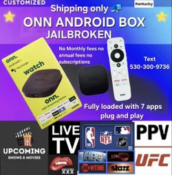Get It All Onn Android Box, Plug And Get Everything- shipping available Ky
