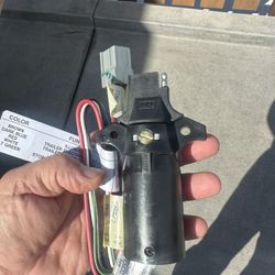 Trailer electric brake control feed