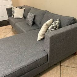 Beautiful Gray Sectional Couch From Living Spaces 