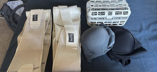 Pregnancy Bundle – 2 Support Bands + 2 Bras + Bottle Dishwasher Basket – $25 for All