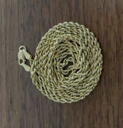 18k rope chain 26 inch 2.5mm