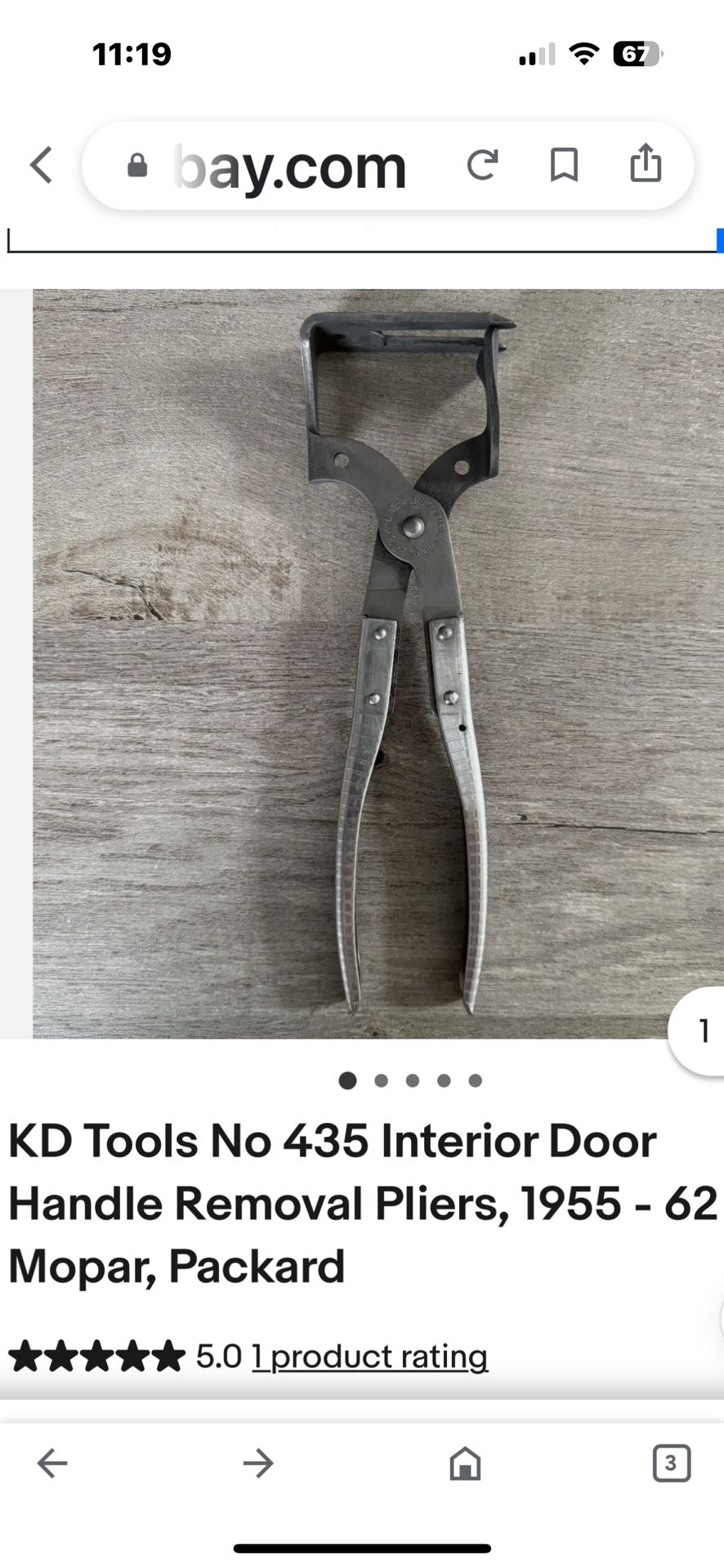 MOPAR Interior Door Handle Pliers