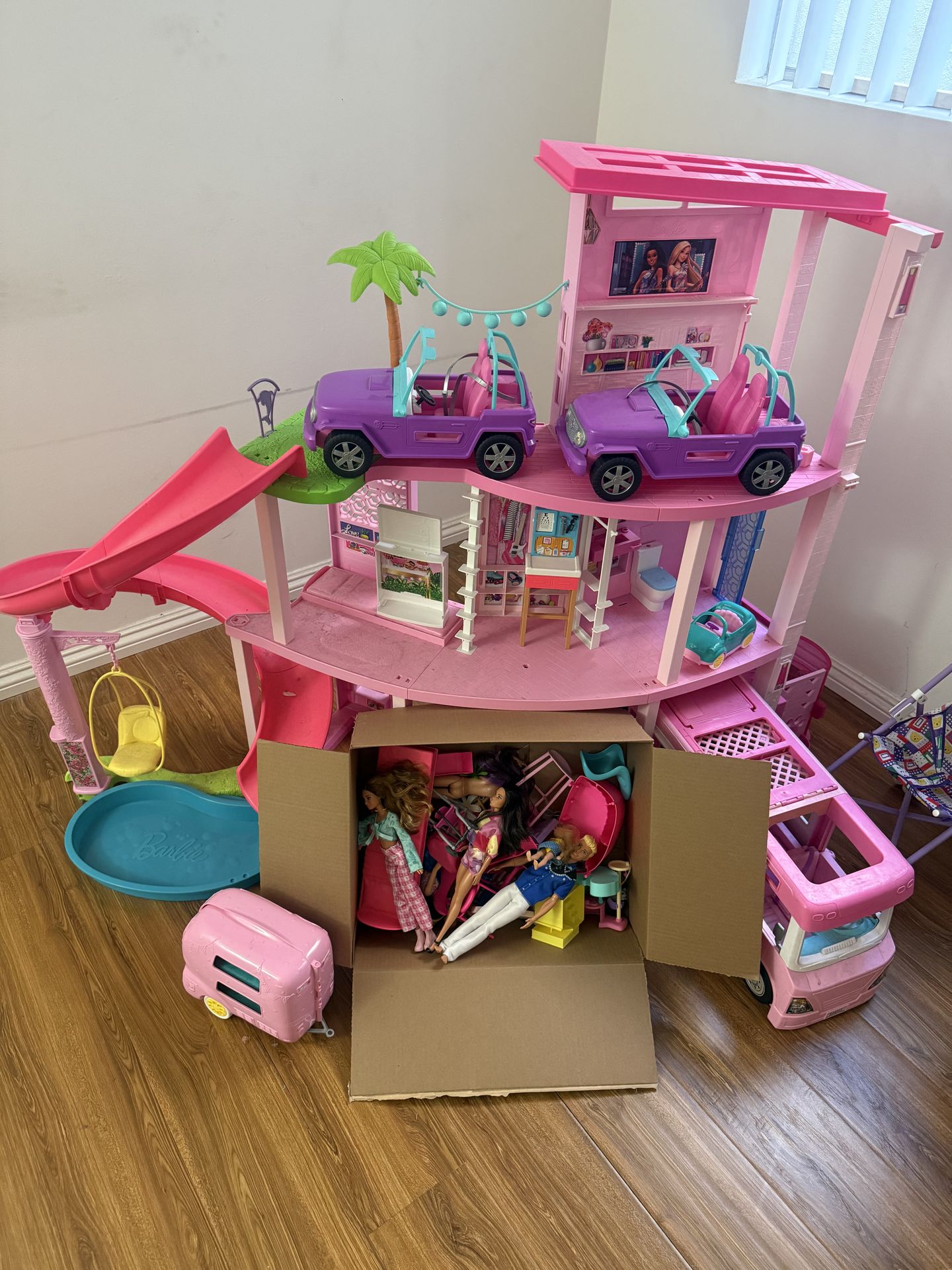 Barbie Dreamhouse and every accessory smh