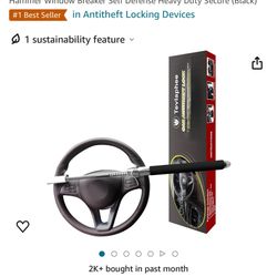 Tevlaphee Steering Wheel Lock Anti Theft Car Device Universal Theft Prevention