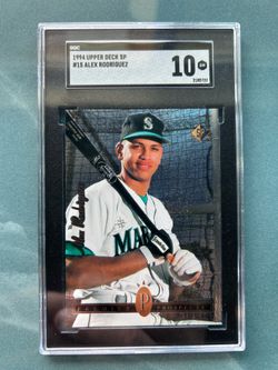 1994 Upper Deck SP Premier Prospects Alex Rodriguez #15 Foil Rookie SGC 10 GM-MT