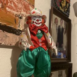 Vintage Collectible Wind Up Clown