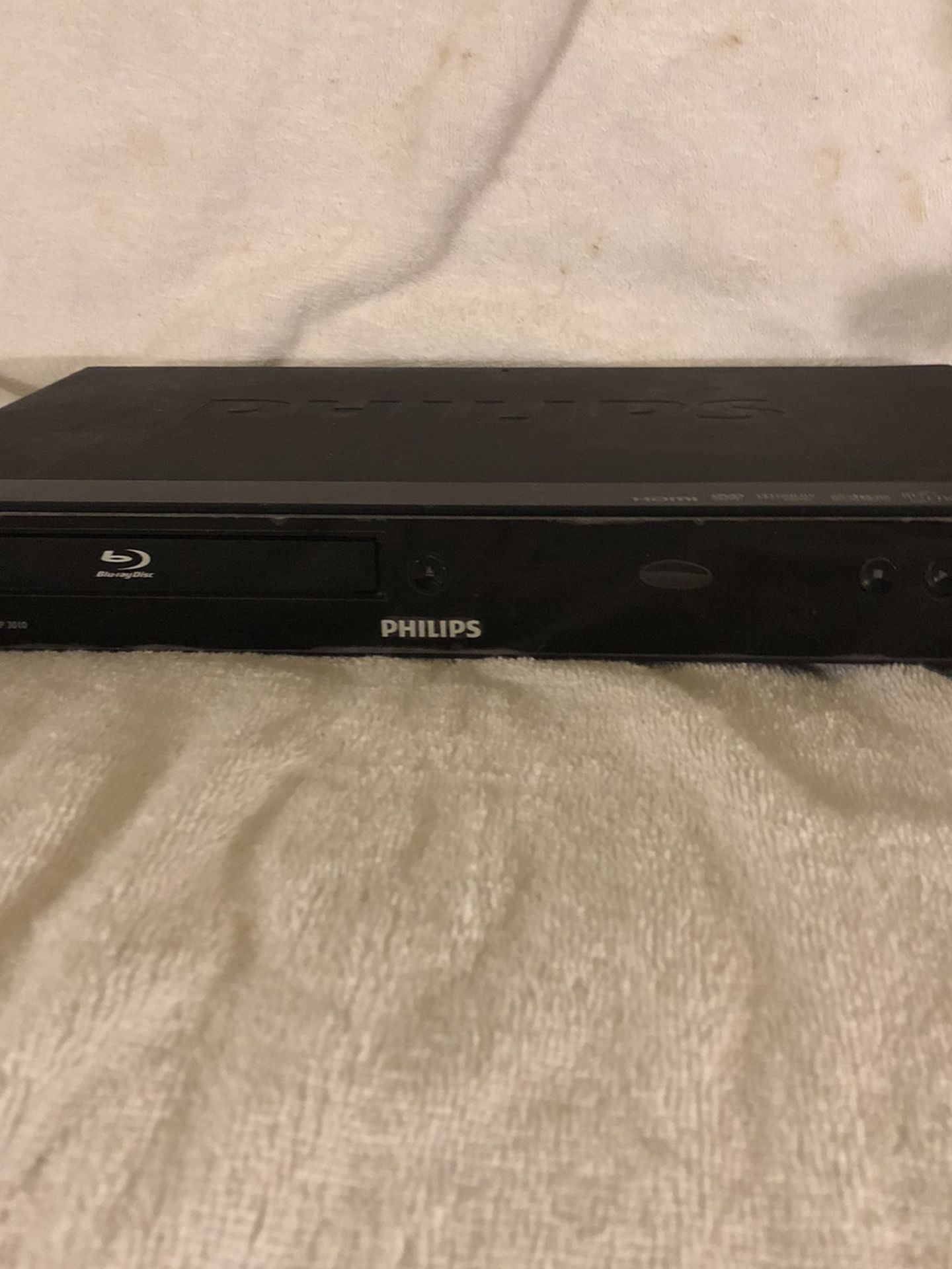 Phillips Blu Ray DVD Player With Remote Model BDP 3010 HDMI