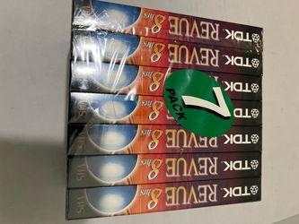 TDK Revue 8 Hours T-160 Blank VHS Tapes.