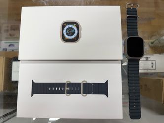 Full box - Apple Watch Ultra 1 49mm Titanium with midnight ocean band
