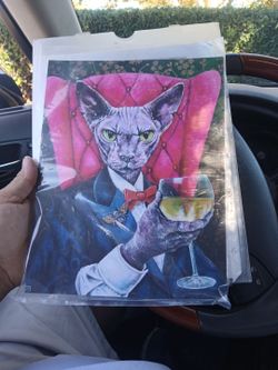 Sphynx Cat Art Print
