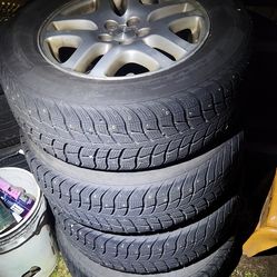 Studded snow tires