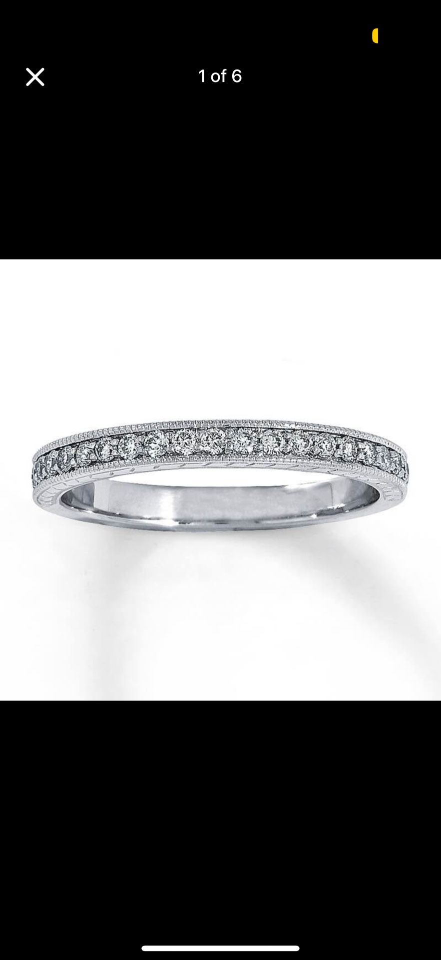 14k White Gold Anniversary Band