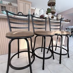 Counter / Bar Height Stools Set Of 3
