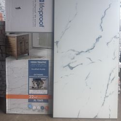 Brand new Lifeproof Brookfield Marble click Waterproof Vinyl Tile Flooring