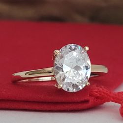 ❤️14k Size 6.5 Lovely Solid Yellow Gold Cubic Zirconia Ring!/ Anillo de Oro con 1 Circonita Cúbica! 👌🎁Post Tags: Anillo de Oro