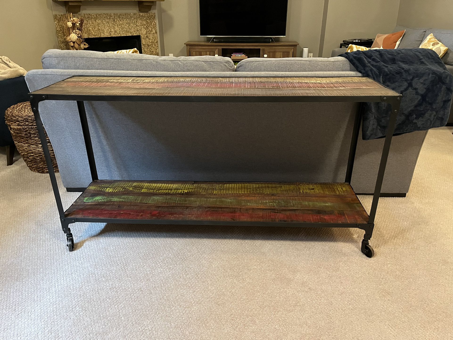 Distressed Console Table 