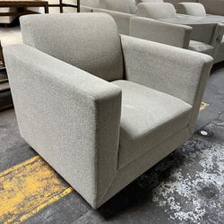 Club Chairs  Sand Chenille Fabric Very Comfortable 