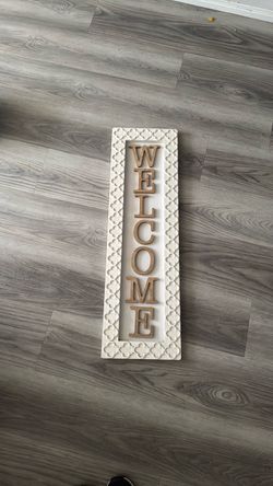 Welcome sign