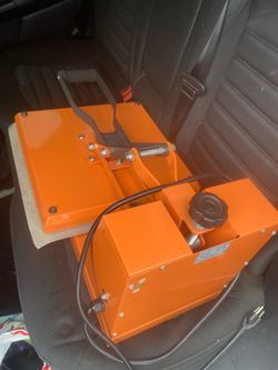 Orange Heat Press Transfer Machine