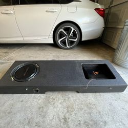 12 Subwoofer And Silverado Box And Amp 