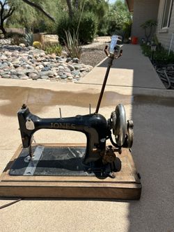 Jones Antique Sewing Machine Lamp