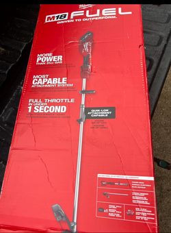 Milwaukee M18 FUEL 18V 16 in. Brushless Cordless Battery Powered String Trimmer w/QUIK-LOK Attachment Capability & 8.0 Ah Battery