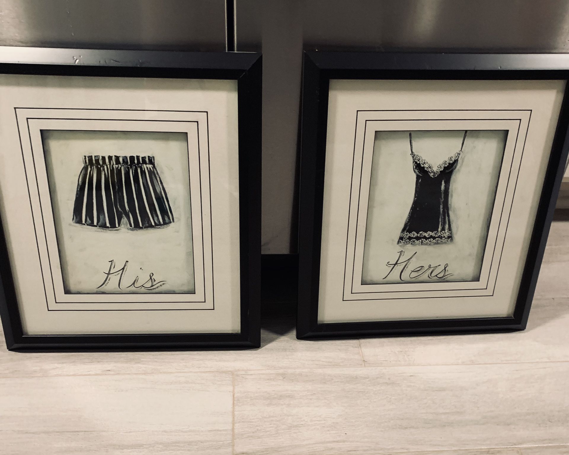 His and Hers Wall framed decor