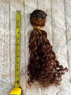 12-Inch Curly Auburn Hair Extensions Bundle