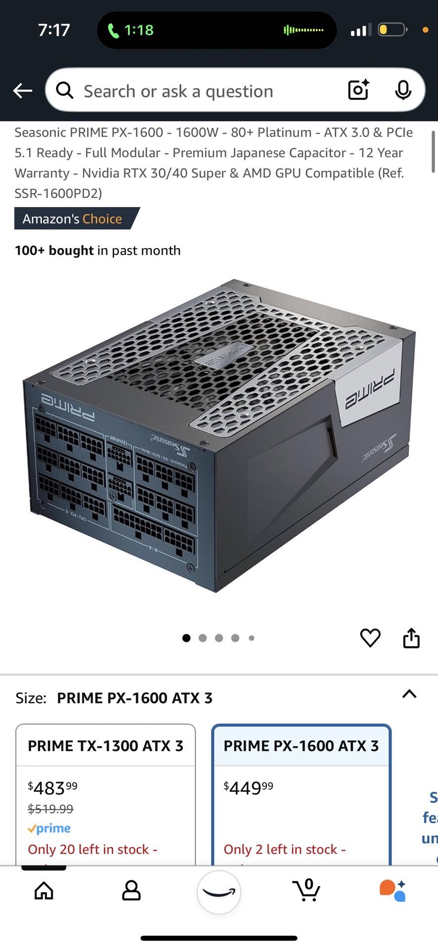 PSU for ATX Fully Modular 80plus Platinum Silent Fan Power Supply Rated 650W Power Supply SSR-650PD2