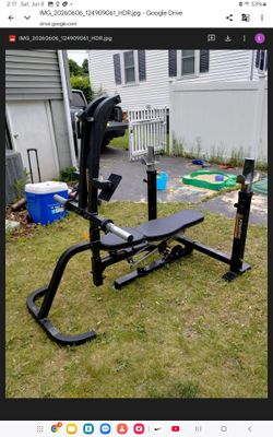 Powertec work bench / with leg press attachment