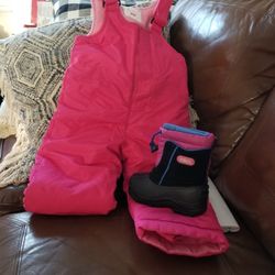 Girls Snow Pants And Boots