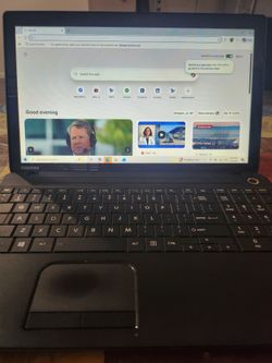 TOSHIBA laptop touch screen 2.13 GHz 4gb 500GB windows 10 15 inch charger good battrey firm price nice laptop