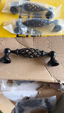 60x Matte Black Cage / Birdcage Cabinet Handles Pulls Hardware - Brand New